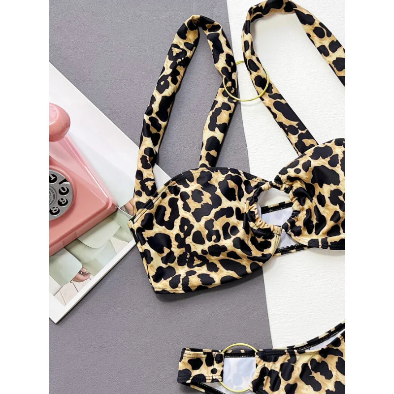 High Quality Leopard Swimsuit Bikini