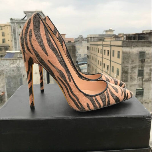 Elegant Sexy Lady Tiger High Heels
